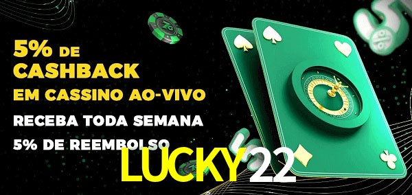 Promoções do cassino ao Vivo LUCKY22